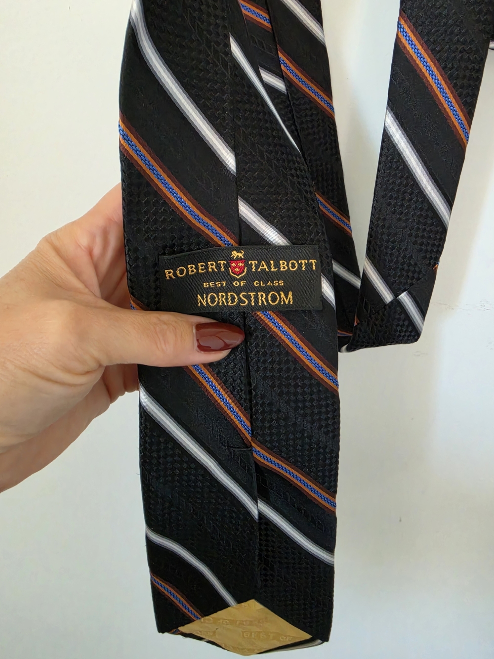 Robert Talbott Black Striped Silk Tie - Nordstrom